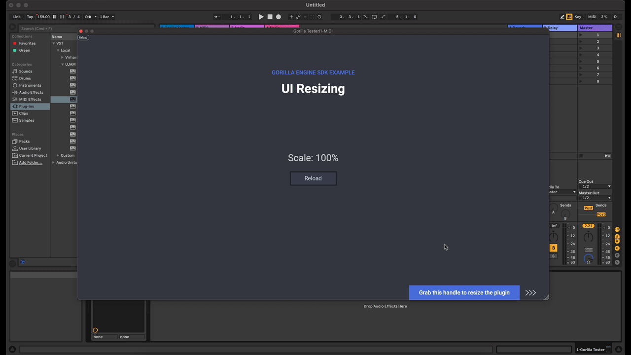 UI Resizing Example